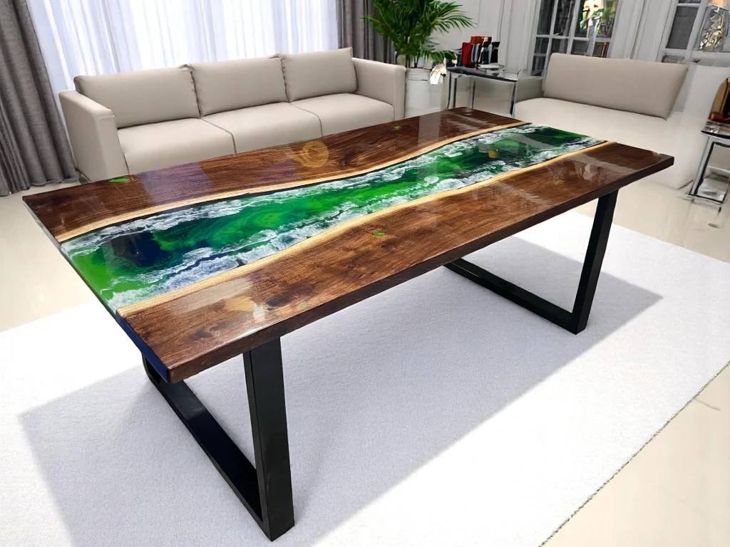 Luxury Marble Dining Table Hallway Interior 